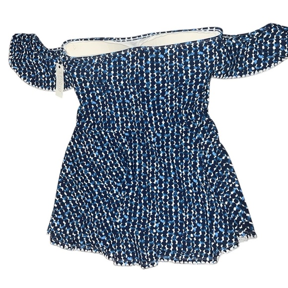 Anne Cole Flutter Sleeve Off the Shoulder One Piece Swimsuit with Skirt - Picture 3 of 4